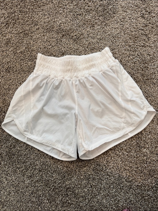 lululemon athletica Pants - Lululemon Track That Shorts, White, 4” inseam